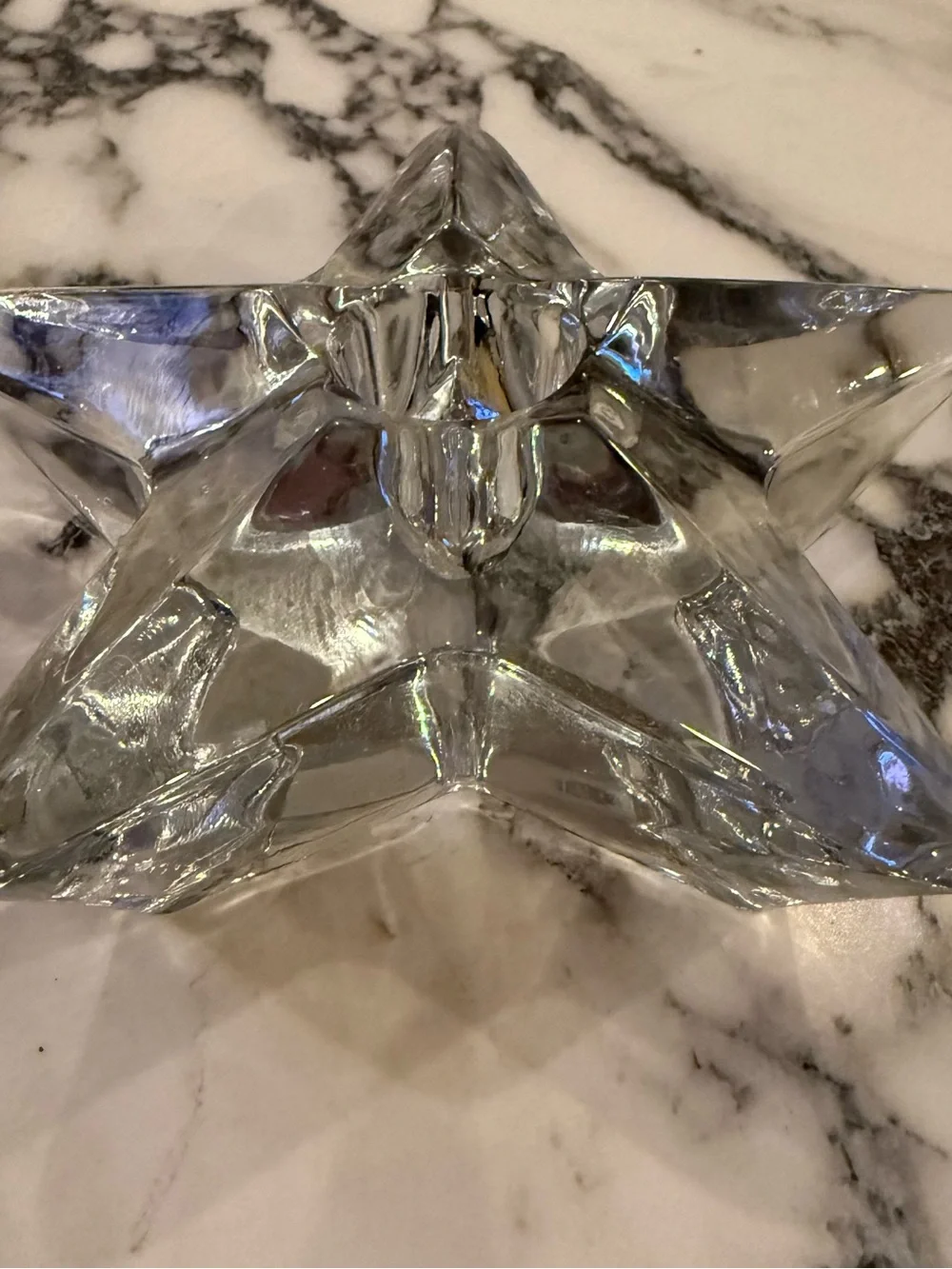 Vintage Rosenthal Studio Line Crystal Star Candle Holder - MCM